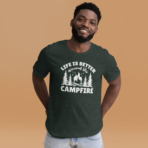 Life Is Better Around The Campfire Camping T-Shirt